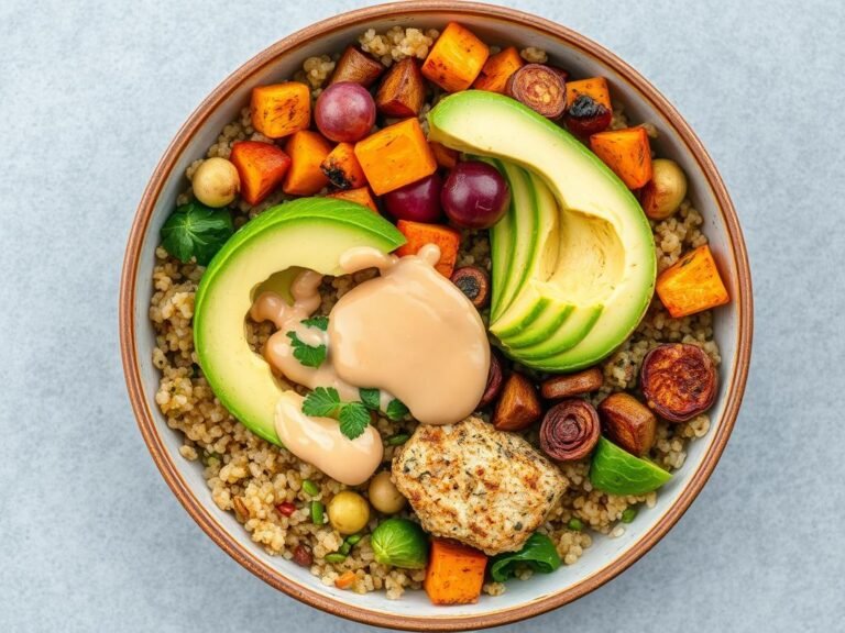 Quick Quinoa Power Bowl gluten free recipe under 30 minutes