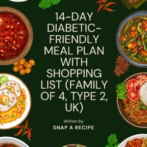14-Day Diabetic-Friendly Meal Plan with Shopping List (Family of 4, Type 2, UK)